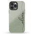 Personalized Name Calligraphy & Dots iPhone Case